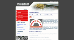 Desktop Screenshot of metallbau-burger.de